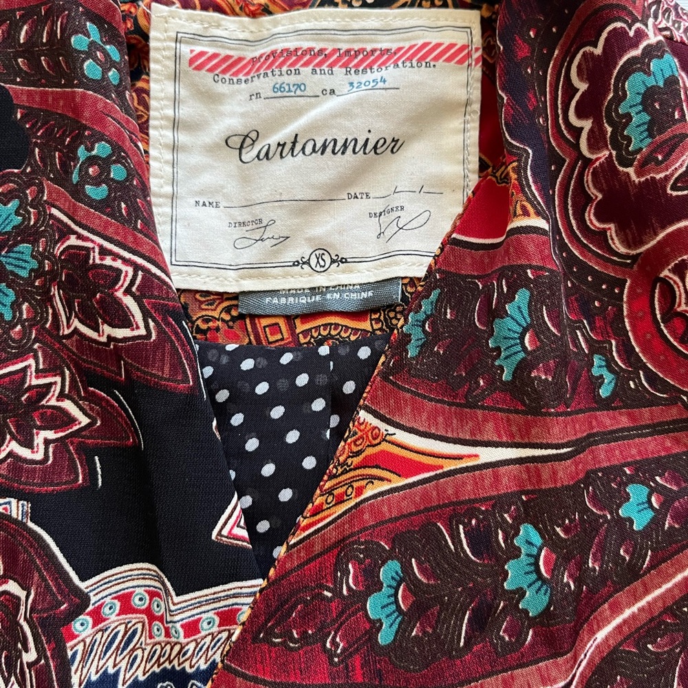 Cartonnier Multicolor Paisley Blazer - Picture 5 of 5